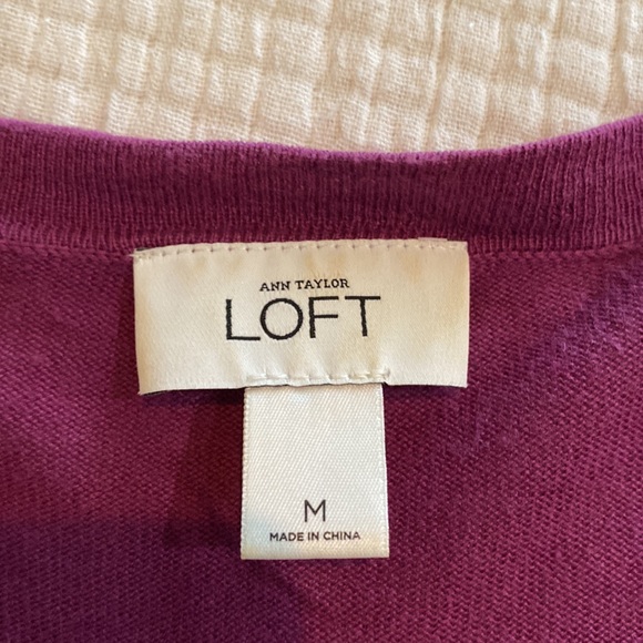 Purple cardigan sweater - Picture 3 of 3